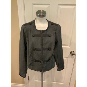 Torrid Gray Cropped Military Jacket, Size 1 (XL) Plus